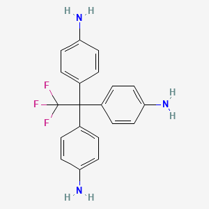 molecular formula C20H18F3N3 B14598660 4,4',4''-(2,2,2-Trifluoroethane-1,1,1-triyl)trianiline CAS No. 61204-05-5