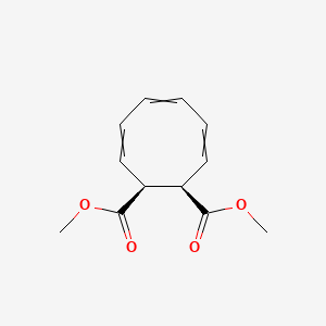 molecular formula C12H14O4 B14598665 Dimethyl (1R,2S)-cycloocta-3,5,7-triene-1,2-dicarboxylate CAS No. 60860-96-0