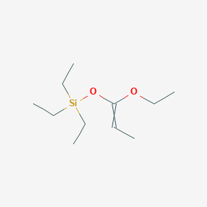 molecular formula C11H24O2Si B14598700 [(1-Ethoxyprop-1-en-1-yl)oxy](triethyl)silane CAS No. 59344-12-6