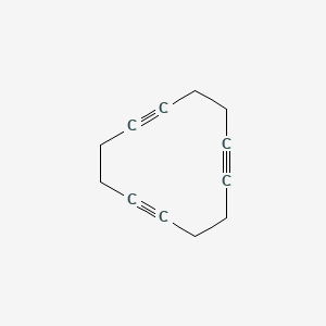 molecular formula C12H12 B14598705 1,5,9-Cyclododecatriyne CAS No. 60323-50-4