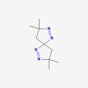 molecular formula C9H16N4 B14598710 3,3,8,8-Tetramethyl-1,2,6,7-tetraazaspiro[4.4]nona-1,6-diene CAS No. 61093-46-7