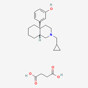 molecular formula C23H33NO5 B14598718 Ciprefadol succinate CAS No. 60719-85-9