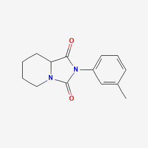 2-(3-Methylphenyl)tetrahydroimidazo[1,5-a]pyridine-1,3(2h,5h)-dione