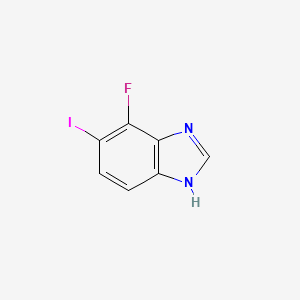 molecular formula C7H4FIN2 B1459878 4-氟-5-碘-1H-苯并咪唑 CAS No. 1805697-77-1