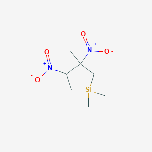 molecular formula C7H14N2O4Si B14598820 1,1,3-Trimethyl-3,4-dinitrosilolane CAS No. 59586-93-5