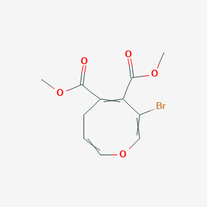 molecular formula C11H11BrO5 B14598837 Dimethyl 7-bromo-4H-oxocine-5,6-dicarboxylate CAS No. 61265-31-4