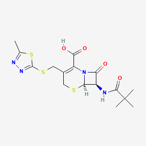 molecular formula C16H20N4O4S3 B1459884 头孢唑林匹伐酸酯 CAS No. 2384108-14-7