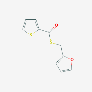 molecular formula C10H8O2S2 B14598850 S-[(Furan-2-yl)methyl] thiophene-2-carbothioate CAS No. 59020-96-1