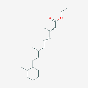 molecular formula C20H34O2 B14598853 Ethyl 3,7-dimethyl-9-(2-methylcyclohexyl)nona-2,4-dienoate CAS No. 60038-20-2