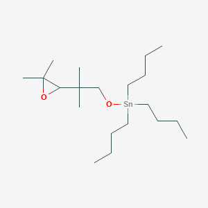 molecular formula C20H42O2Sn B14598872 Tributyl[2-(3,3-dimethyloxiran-2-YL)-2-methylpropoxy]stannane CAS No. 61266-54-4