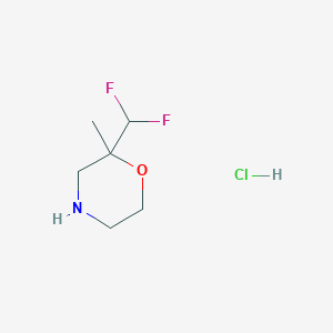 molecular formula C6H12ClF2NO B1459888 2-(二氟甲基)-2-甲基吗啉盐酸盐 CAS No. 2031269-52-8