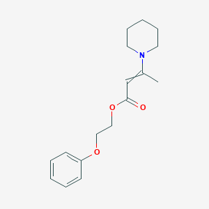 2-Phenoxyethyl 3-(piperidin-1-yl)but-2-enoate