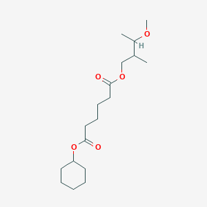 molecular formula C18H32O5 B14598904 Cyclohexyl 3-methoxy-2-methylbutyl hexanedioate CAS No. 61286-49-5