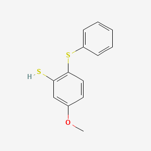 molecular formula C13H12OS2 B14598906 5-Methoxy-2-(phenylsulfanyl)benzene-1-thiol CAS No. 60719-00-8