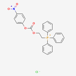 molecular formula C27H23ClNO5P B14598917 (2-{[(4-Nitrophenoxy)carbonyl]oxy}ethyl)(triphenyl)phosphanium chloride CAS No. 61083-61-2