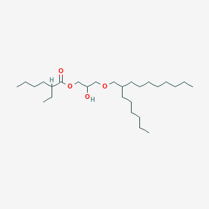 molecular formula C27H54O4 B14598922 3-[(2-Hexyldecyl)oxy]-2-hydroxypropyl 2-ethylhexanoate CAS No. 61167-54-2