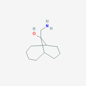 molecular formula C11H21NO B14598943 10-(Aminomethyl)bicyclo[4.3.1]decan-10-ol CAS No. 61244-54-0