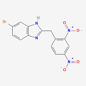 6-bromo-2-[(2,4-dinitrophenyl)methyl]-1H-benzimidazole