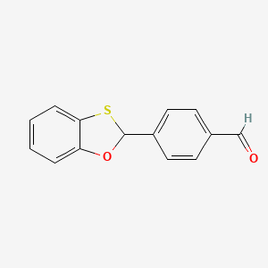 molecular formula C14H10O2S B14598948 4-(2H-1,3-Benzoxathiol-2-yl)benzaldehyde CAS No. 58948-50-8