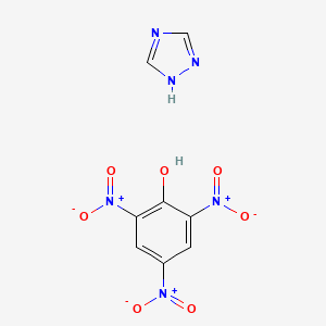 molecular formula C8H6N6O7 B14598954 1H-1,2,4-triazole;2,4,6-trinitrophenol CAS No. 58779-51-4