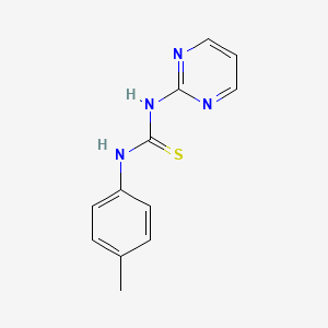 molecular formula C12H12N4S B14599006 N-(4-Methylphenyl)-N'-pyrimidin-2-ylthiourea CAS No. 58930-37-3