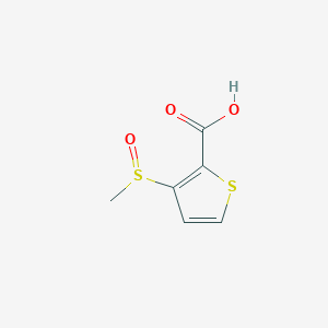 molecular formula C6H6O3S2 B14599015 3-(Methanesulfinyl)thiophene-2-carboxylic acid CAS No. 60166-81-6