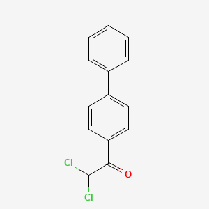 molecular formula C14H10Cl2O B14599021 2,2-Dichloro-1-(4-phenylphenyl)ethanone CAS No. 59612-56-5