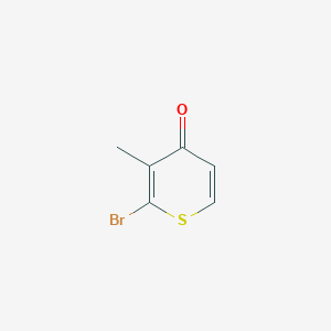 molecular formula C6H5BrOS B14599031 4H-Thiopyran-4-one, 2-bromo-3-methyl- CAS No. 61170-18-1