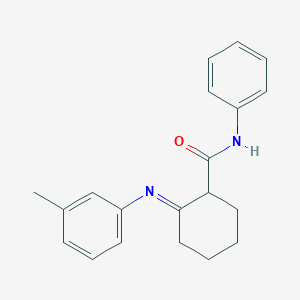 molecular formula C20H22N2O B14599061 Cyclohexanecarboxamide, 2-[(3-methylphenyl)imino]-N-phenyl- CAS No. 61077-91-6