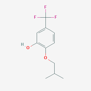 molecular formula C11H13F3O2 B1459909 2-(2-Methylpropoxy)-5-(trifluoromethyl)phenol CAS No. 1881329-56-1