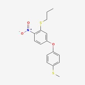 4-[4-(Methylsulfanyl)phenoxy]-1-nitro-2-(propylsulfanyl)benzene