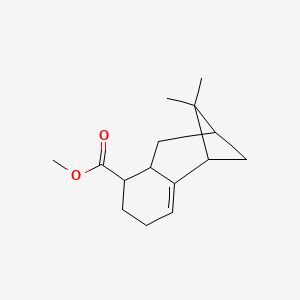 molecular formula C15H22O2 B14599091 Methyl 2,2-dimethyl-1,2,3,4,4a,5,6,7-octahydro-1,3-methanonaphthalene-5-carboxylate CAS No. 59691-28-0