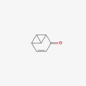 molecular formula C7H6O B14599092 Tricyclo[4.1.0.02,7]hept-4-en-3-one CAS No. 58987-16-9