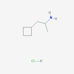 molecular formula C7H16ClN B1459913 1-Cyclobutylpropan-2-amine hydrochloride CAS No. 2060063-09-2