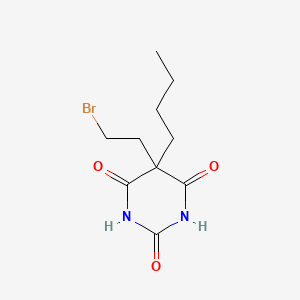 molecular formula C10H15BrN2O3 B14599132 5-(2-Bromoethyl)-5-butylpyrimidine-2,4,6(1H,3H,5H)-trione CAS No. 60308-93-2