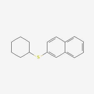 molecular formula C16H18S B14599143 2-(Cyclohexylsulfanyl)naphthalene CAS No. 59693-96-8