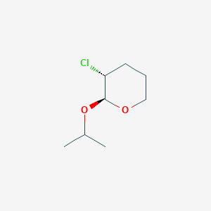 molecular formula C8H15ClO2 B14599146 (2S,3R)-3-Chloro-2-[(propan-2-yl)oxy]oxane CAS No. 61092-39-5