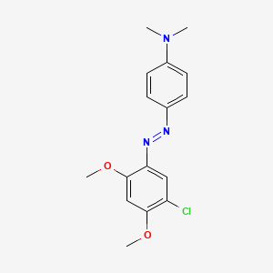 4-[(E)-(5-Chloro-2,4-dimethoxyphenyl)diazenyl]-N,N-dimethylaniline