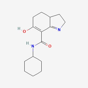 N-Cyclohexyl-6-oxo-2,3,3a,4,5,6-hexahydro-1H-indole-7-carboxamide