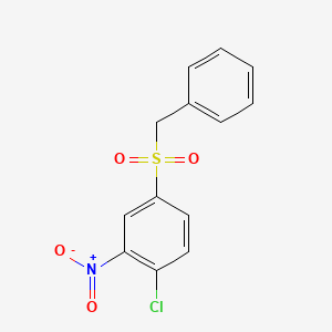 1-Chloro-2-nitro-4-(phenylmethanesulfonyl)benzene