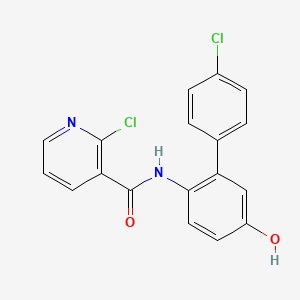 molecular formula C18H12Cl2N2O2 B1459923 戊唑醇-5-羟基 CAS No. 661463-87-2