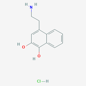 4-(2-Aminoethyl)naphthalene-1,2-diol;hydrochloride