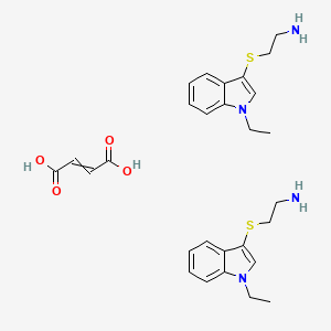 But-2-enedioic acid;2-(1-ethylindol-3-yl)sulfanylethanamine