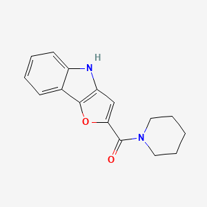 (4H-Furo[3,2-b]indol-2-yl)(piperidin-1-yl)methanone