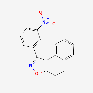 molecular formula C17H14N2O3 B14599286 1-(3-Nitrophenyl)-3a,4,5,9b-tetrahydronaphtho[1,2-d][1,2]oxazole CAS No. 61191-66-0