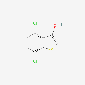 molecular formula C8H4Cl2OS B14599290 4,7-Dichloro-1-benzothiophene-3-ol CAS No. 60131-94-4