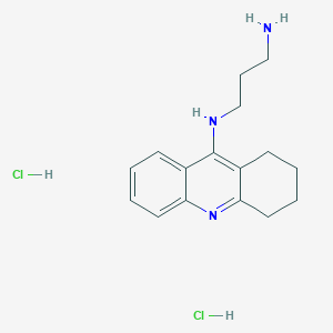 molecular formula C16H23Cl2N3 B1459930 N-(1,2,3,4-四氢吖啶-9-基)丙烷-1,3-二胺二盐酸盐 CAS No. 2108831-89-4