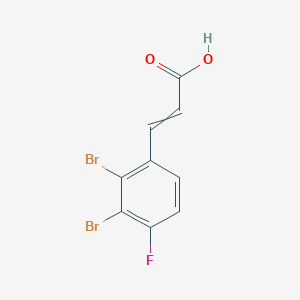 B1459931 2,3-Dibromo-4-fluorocinnamic acid CAS No. 1807410-57-6