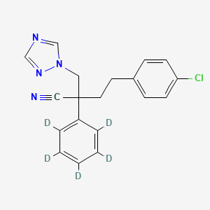 molecular formula C19H17ClN4 B1459932 苯菌灵（苯基 D5） CAS No. 1398066-06-2