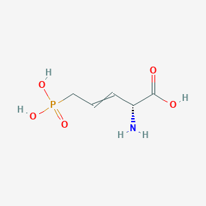 molecular formula C5H10NO5P B14599334 (2R)-2-amino-5-phosphonopent-3-enoic acid CAS No. 60978-99-6